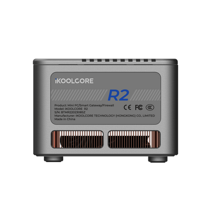 iKOOLCORE R2 - Ultra-Compact Desktop/Server with Intel N300 8-Core, 16GB LPDDR5, 4x2.5G Ethernet - Server/Firewall