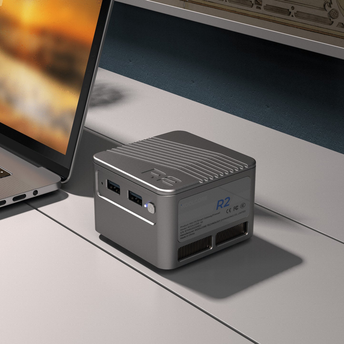 iKOOLCORE R2 - Ultra-Compact Desktop/Server with Intel N300 8-Core, 16GB LPDDR5, 4x2.5G Ethernet - Server/Firewall