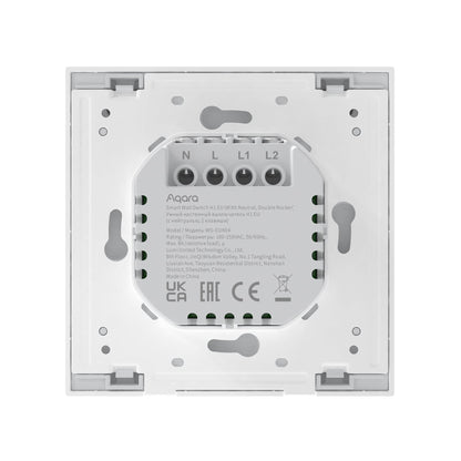 Aqara Smart Wall Switch H1 (With Neutral, Double Rocker)